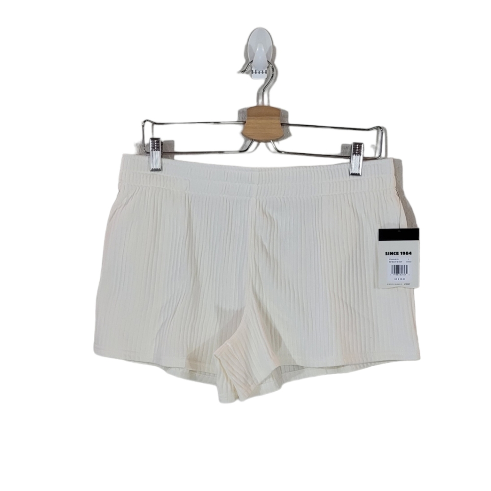 REEF Marshmallow Beachy Rib Pull On Short Size L